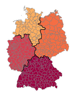 Excel-Karte Deutschland – wie erstellt man eine geographische Aufteilung 8
