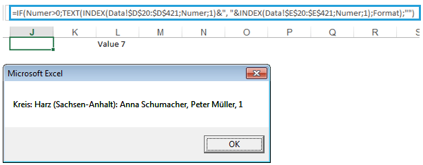 Excel-Karte Deutschland – Wie modifiziert man eine Meldung 5
