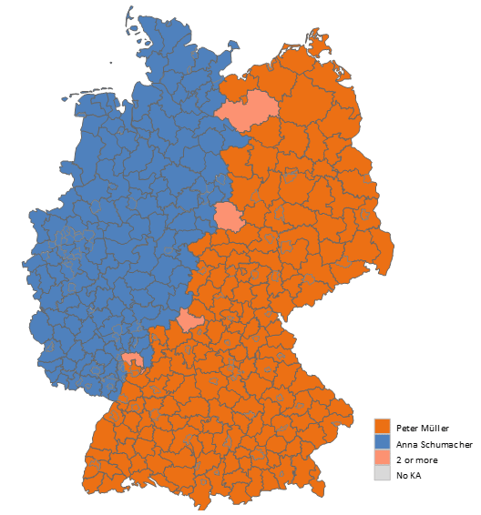 Excel-Karte Deutschland – Wie verandert man die Farben 4